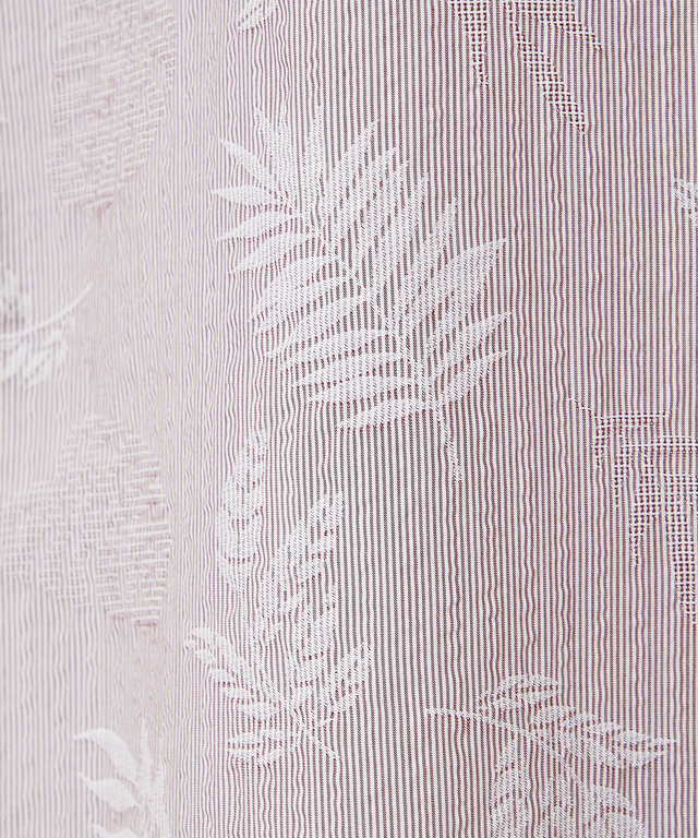 サッカー素材 リーフ柄 シャツ