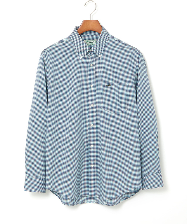 ノンアイロン ギンガムチェック ボタンダウンシャツ【シワになりにくい】