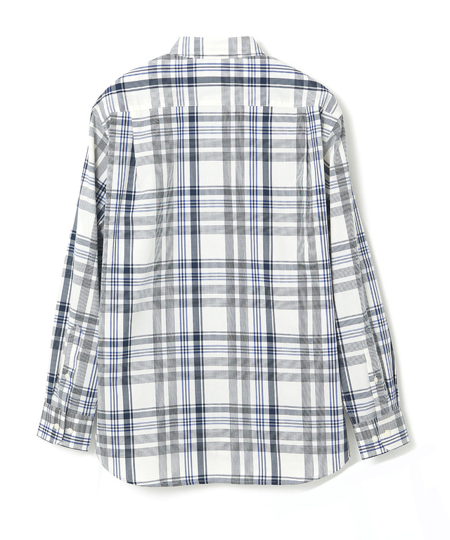 ノンアイロン マドラスチェック シャツ 【シワになりにくい】