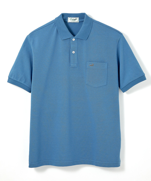 【ベストセラー】鹿の子 ワンポイント 半袖ポロシャツ【日本製】