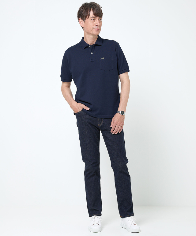 【ベストセラー】鹿の子 ワンポイント 半袖ポロシャツ【日本製】