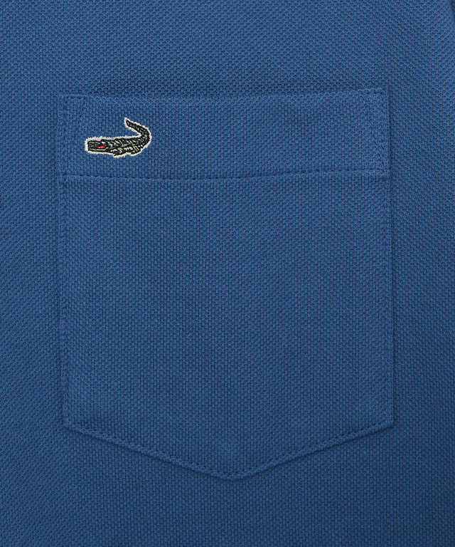 【ベストセラー】鹿の子 ワンポイント 長袖ポロシャツ【日本製】