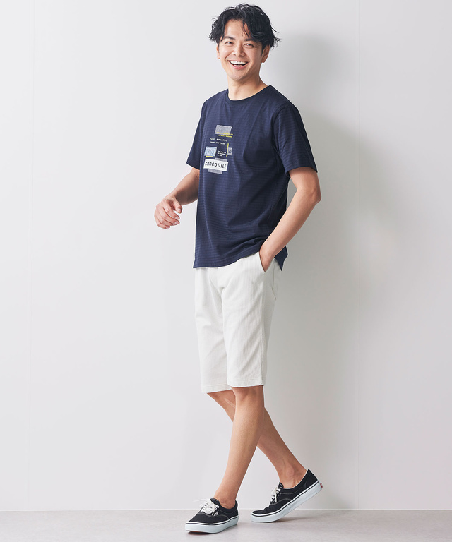 ロゴモチーフ Tシャツ【吸汗速乾】