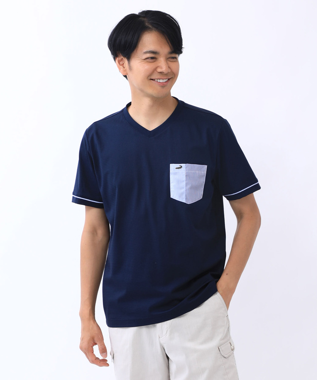 スノーコットン ジャカード Tシャツ【接触冷感】