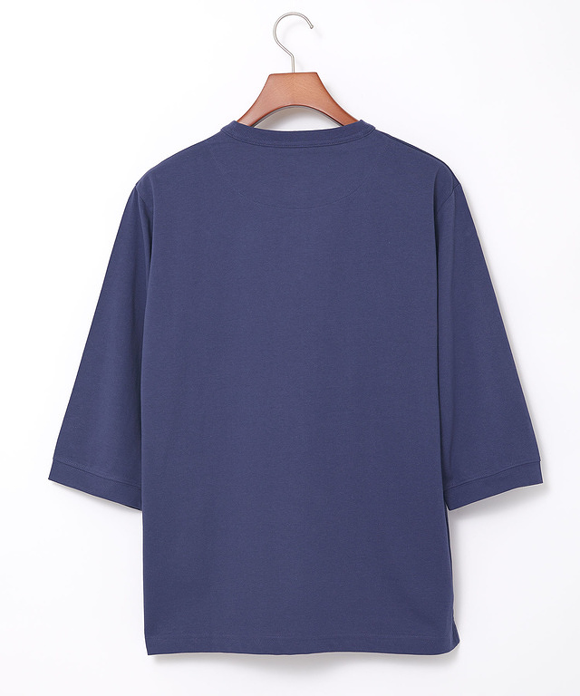 ヘンリーネック 七分袖 Tシャツ【吸汗速乾】