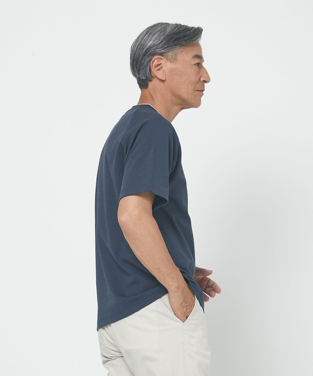 ポンチ ヘンリーネック Tシャツ