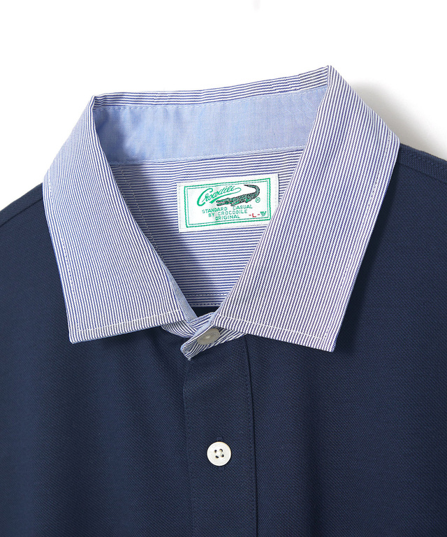 スノーコットン 布帛襟 ポロシャツ【接触冷感】