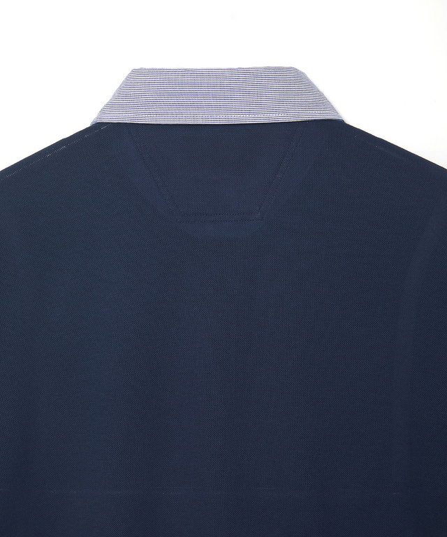 スノーコットン 布帛襟 ポロシャツ【接触冷感】