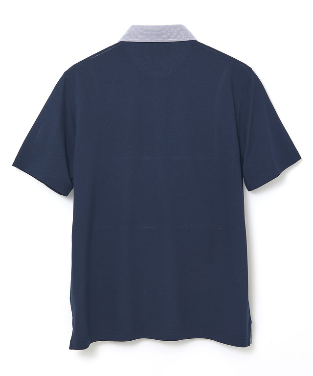 スノーコットン 布帛襟 ポロシャツ【接触冷感】
