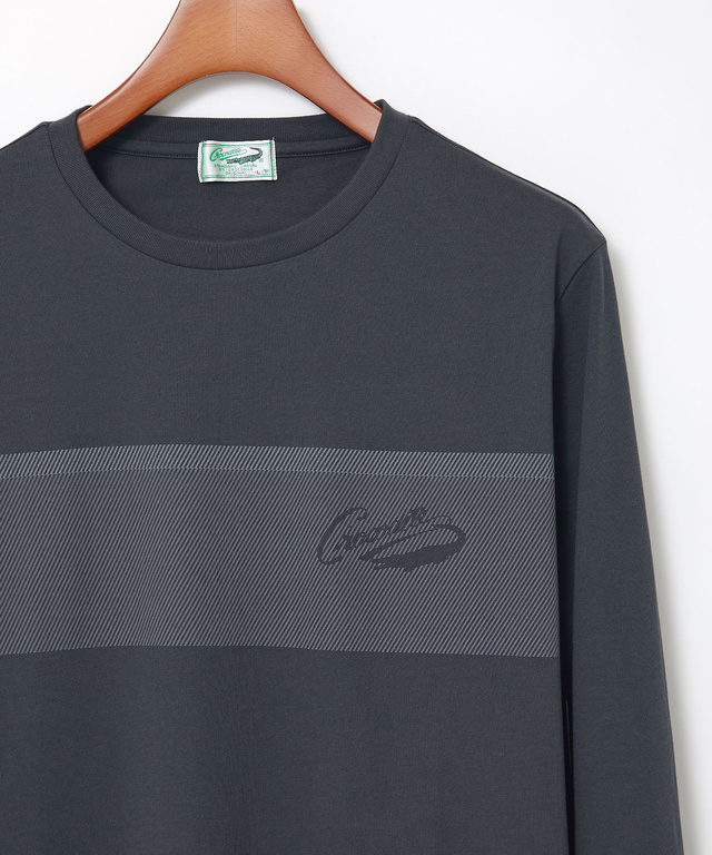胸ライン デザイン 長袖Tシャツ