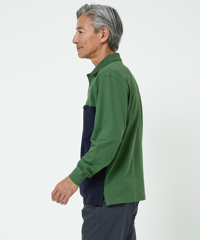 配色切り替え ポロシャツ