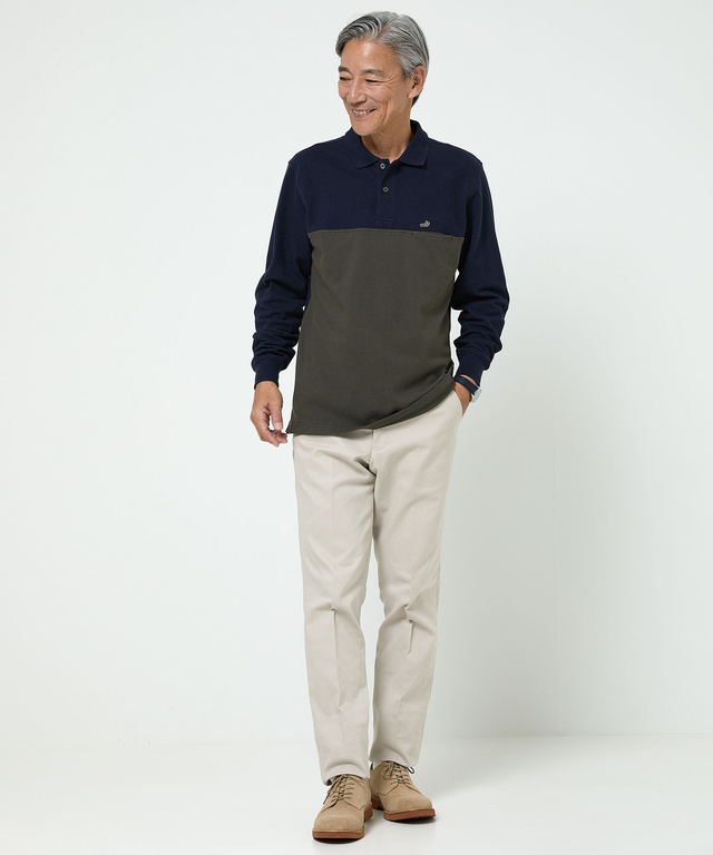 配色切り替え ポロシャツ