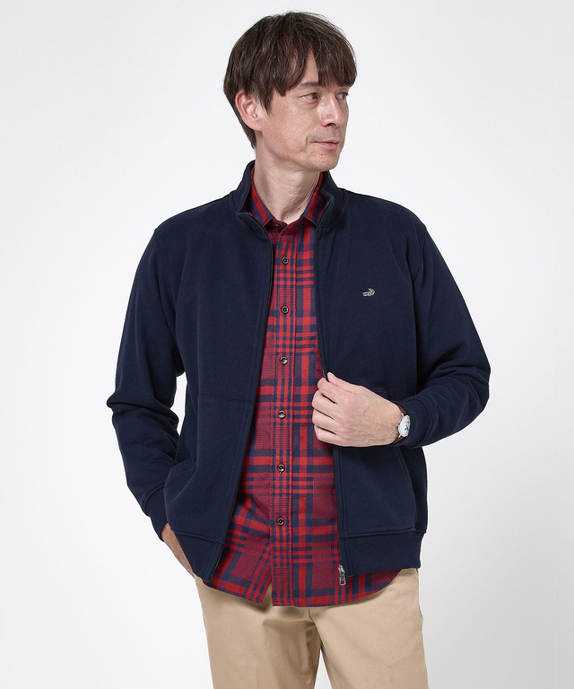 スタンドカラー フルジップ ブルゾン