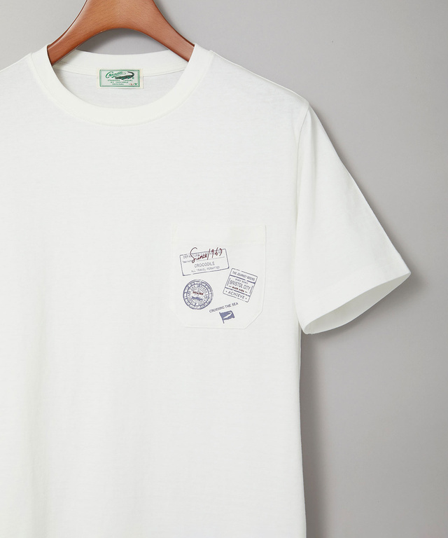 シャドーボーダー スタンププリント Tシャツ 【吸汗速乾】