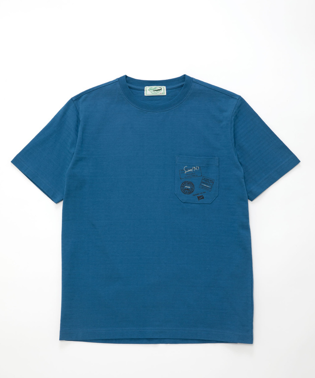 シャドーボーダー スタンププリント Tシャツ 【吸汗速乾】