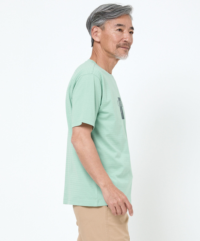 シャドーボーダー ロゴプリント Tシャツ 【吸汗速乾】