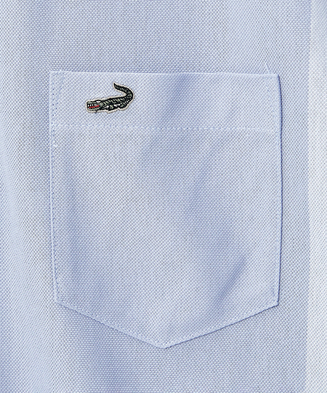 スノーコットン ストライプ ポロシャツ【接触冷感】