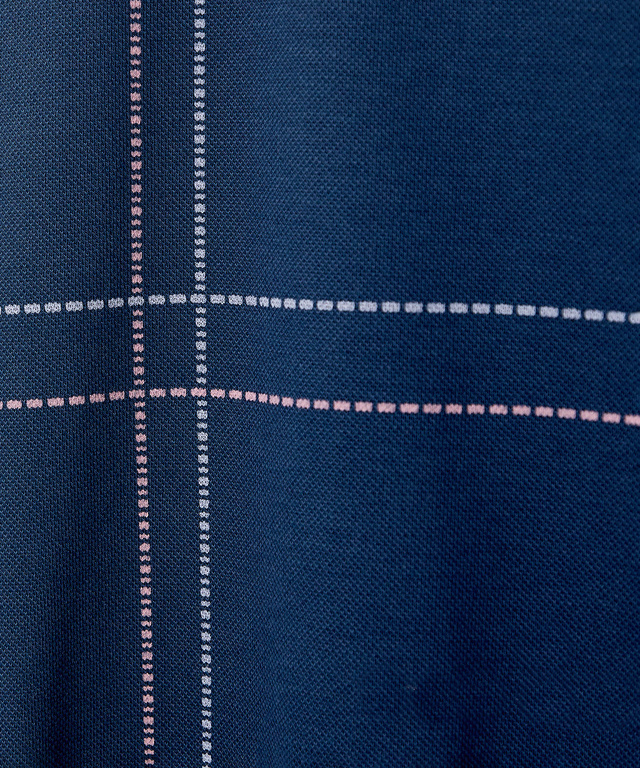 スノーコットン パネルチェック Tシャツ【接触冷感】