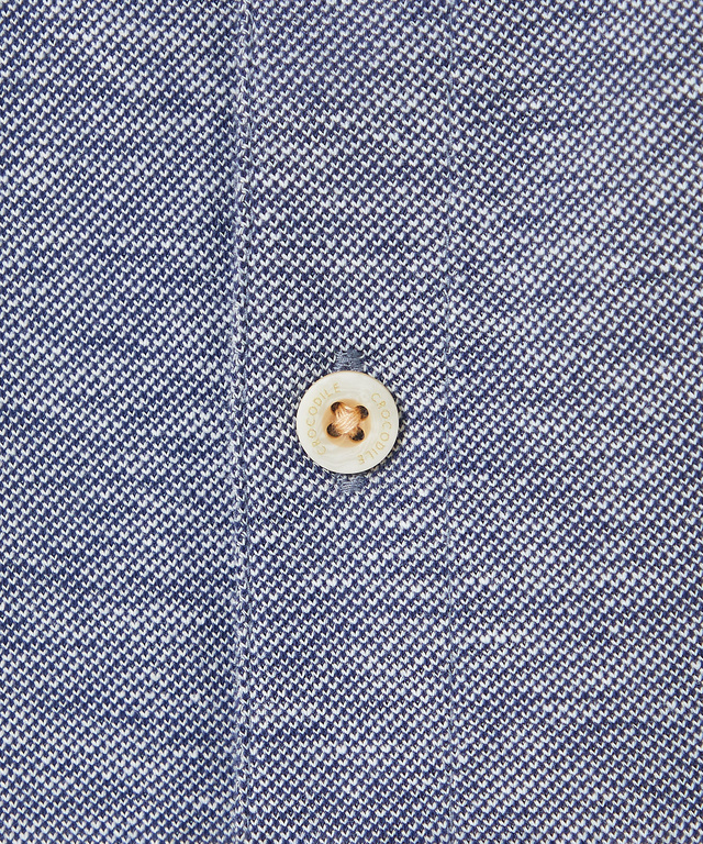 スノーリネン パネルボーダー ポロシャツ 【接触冷感】