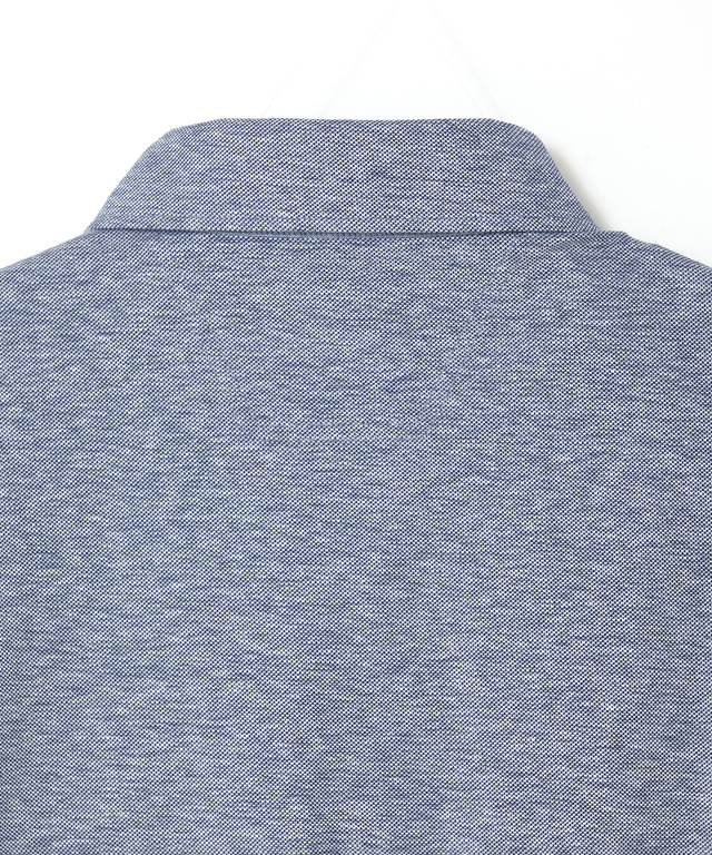 スノーリネン パネルボーダー ポロシャツ 【接触冷感】