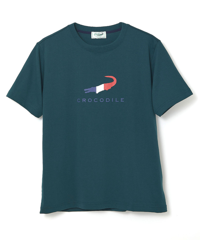 トリコロール ロゴプリント Tシャツ