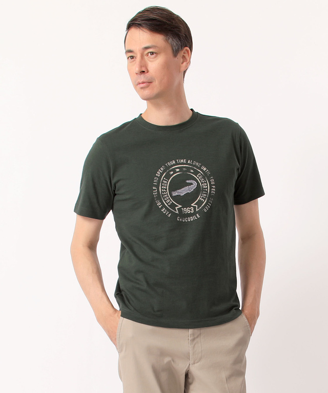 サークルロゴプリントTシャツ