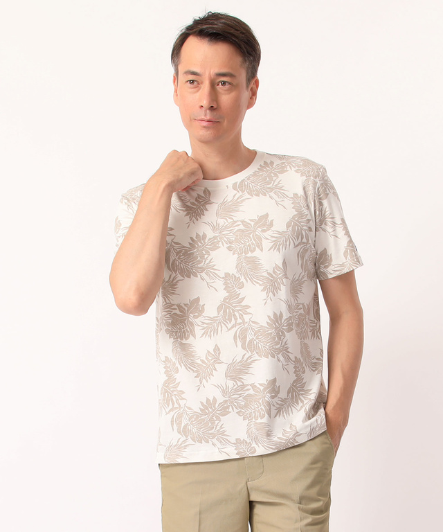 リーフプリントTシャツ【レインスプーナー】