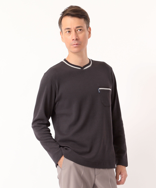 ワッフル無地Tシャツ
