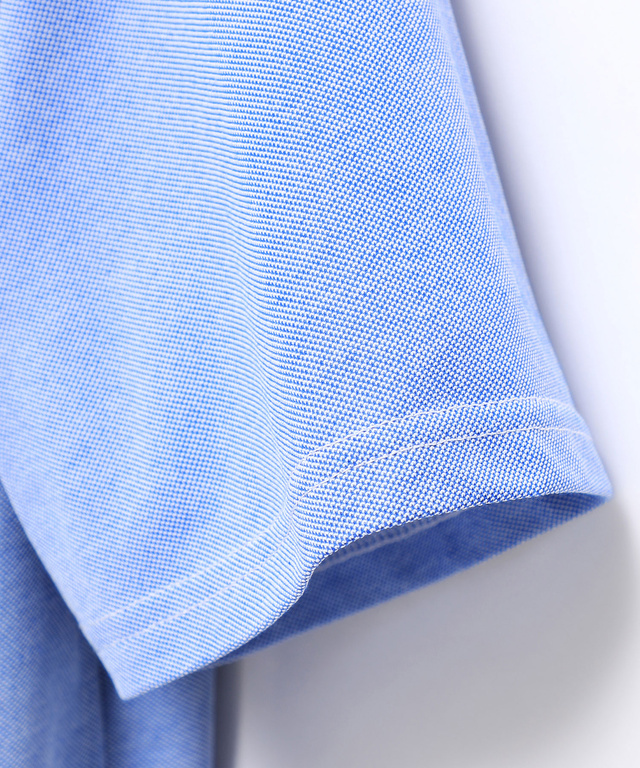 ドッキング ストライプ ニットTシャツ【手洗いOK】【吸汗速乾】