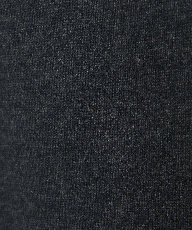 カシミヤ混 天竺 クルーニット【手洗いOK】