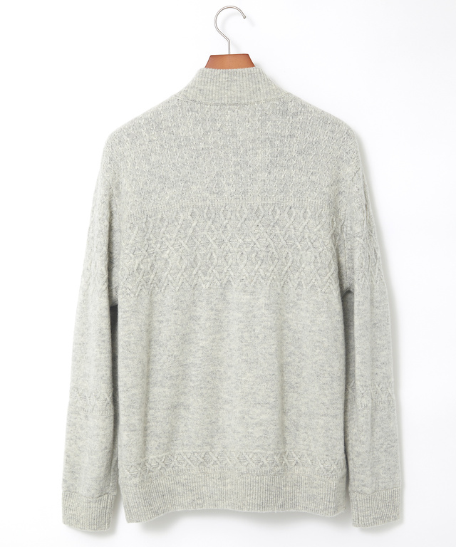 ウール 地柄デザイン ブルゾン