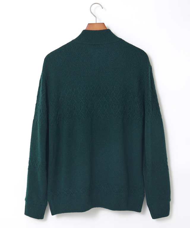 ウール 地柄デザイン ブルゾン