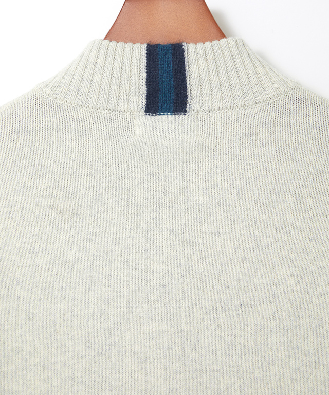 ウールブレンド ハイネック セーター