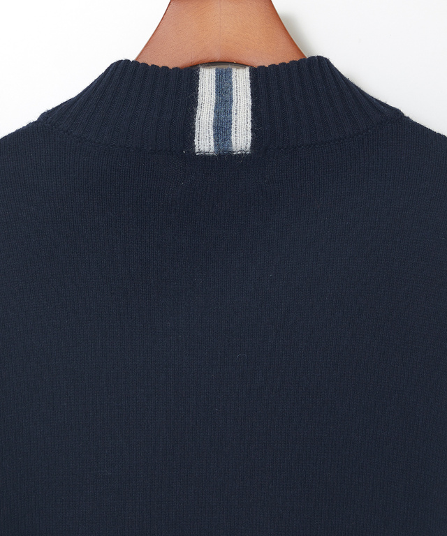 ウールブレンド ハイネック セーター