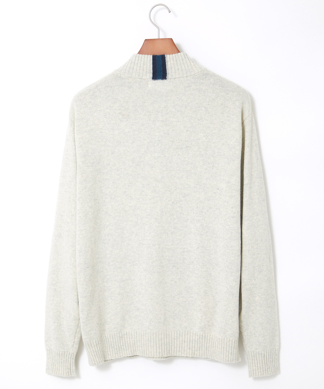 ウールブレンド ハイネック セーター