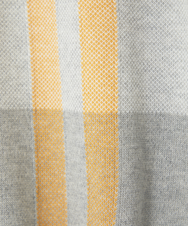 カシミヤブレンド チェック柄 セーター【手洗いOK】