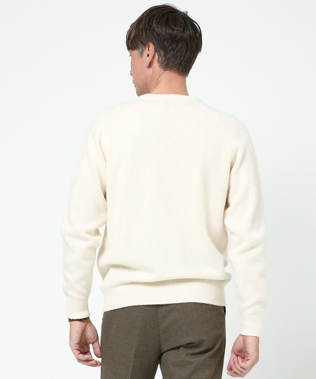 ウールブレンド ラインデザイン ニット【手洗いOK】