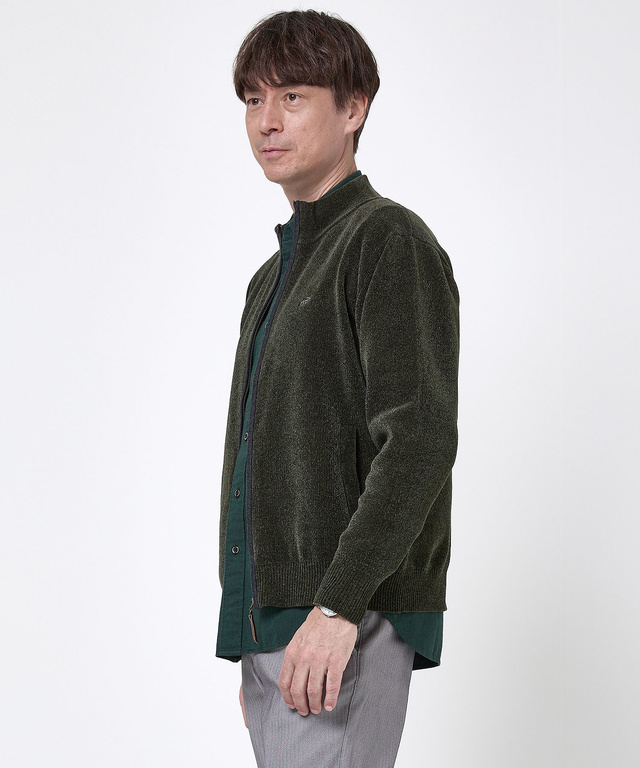 モールニット フルジップ ブルゾン