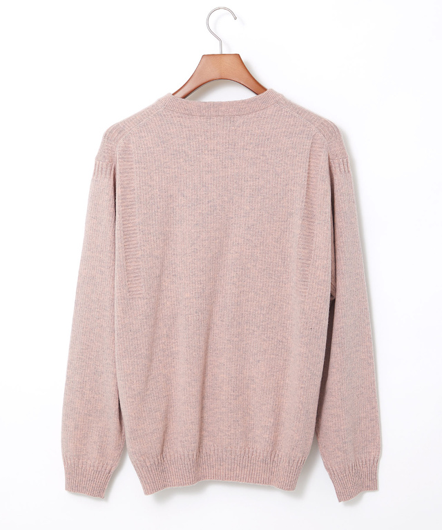 ウールブレンド ガンジー ニット【手洗いOK】