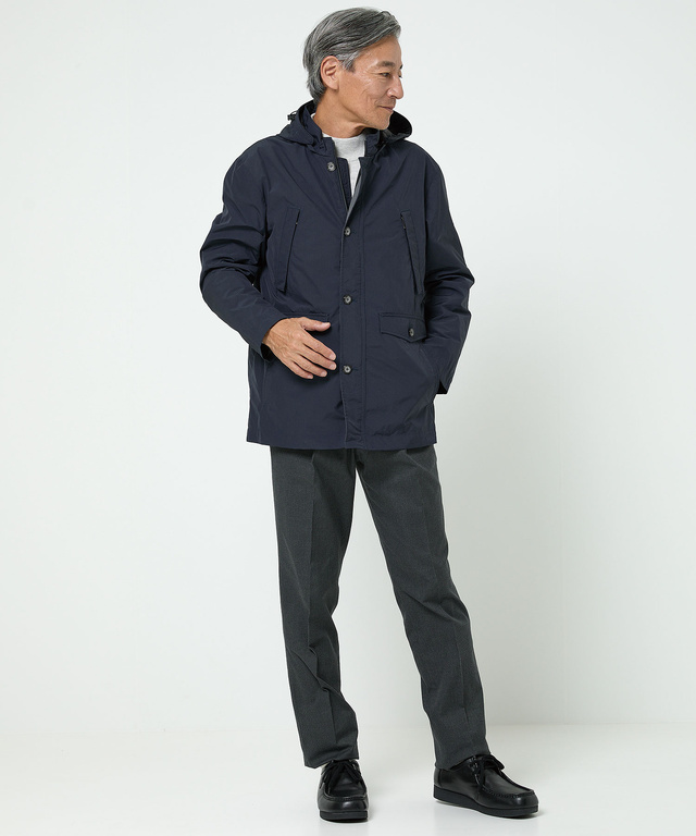 タフタ フード付き マウンテン パーカー