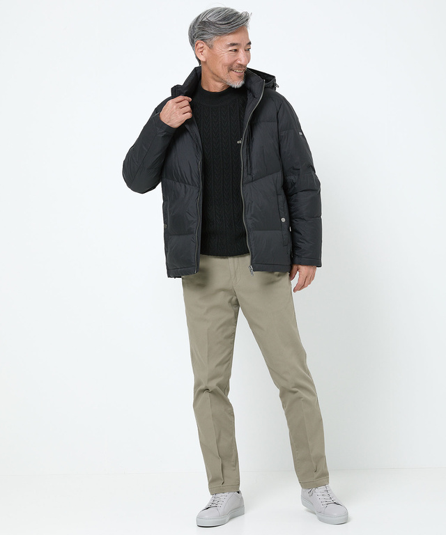 フード付き ダウン ジャケット