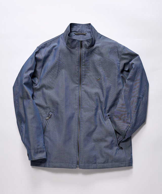 シャンブレーツイル ジップ ブルゾン【吸汗速乾】