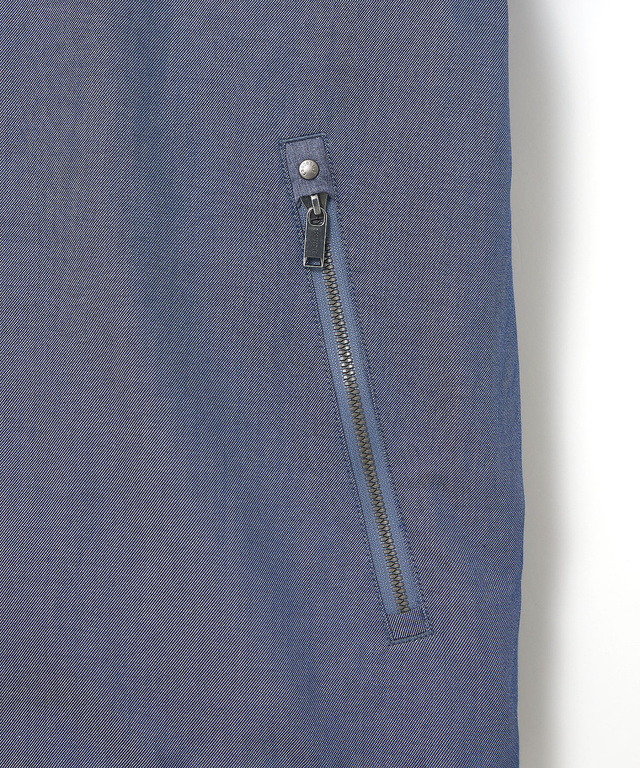 シャンブレーツイル ジップ ブルゾン【吸汗速乾】