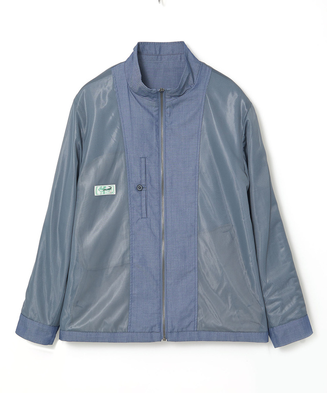 シャンブレーツイル ジップ ブルゾン【吸汗速乾】