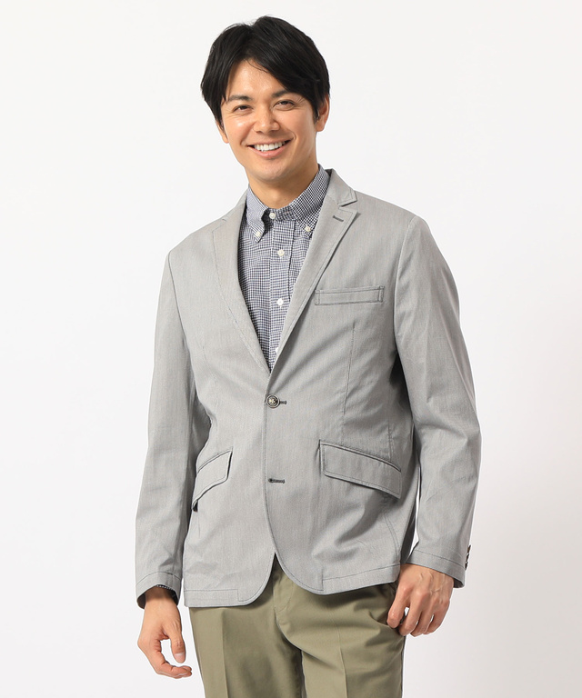 クロコダイルメンズリラックス テーラードジャケット【ストレッチ】【QUICKDRY 吸汗速乾】