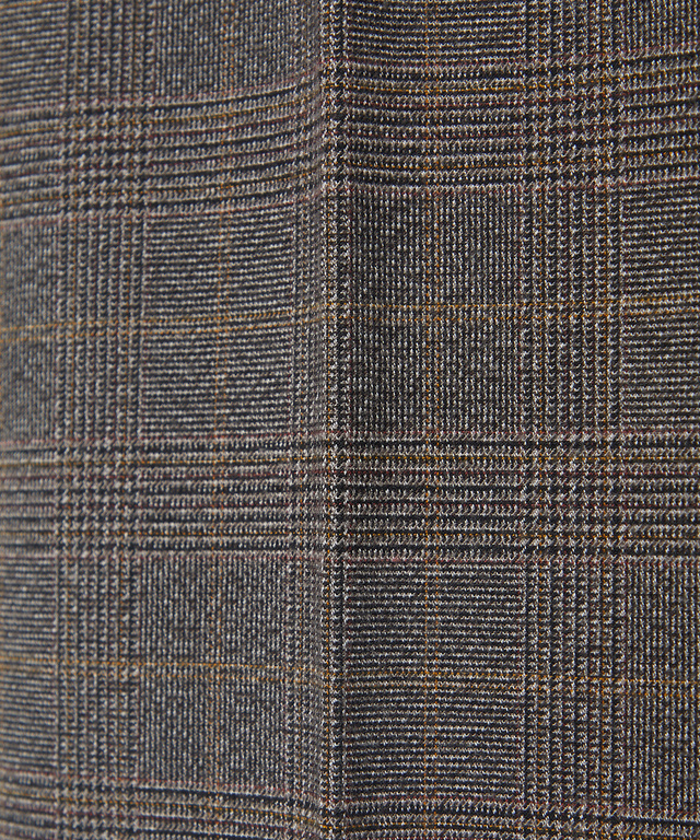 グレンチェック柄 イージーパンツ