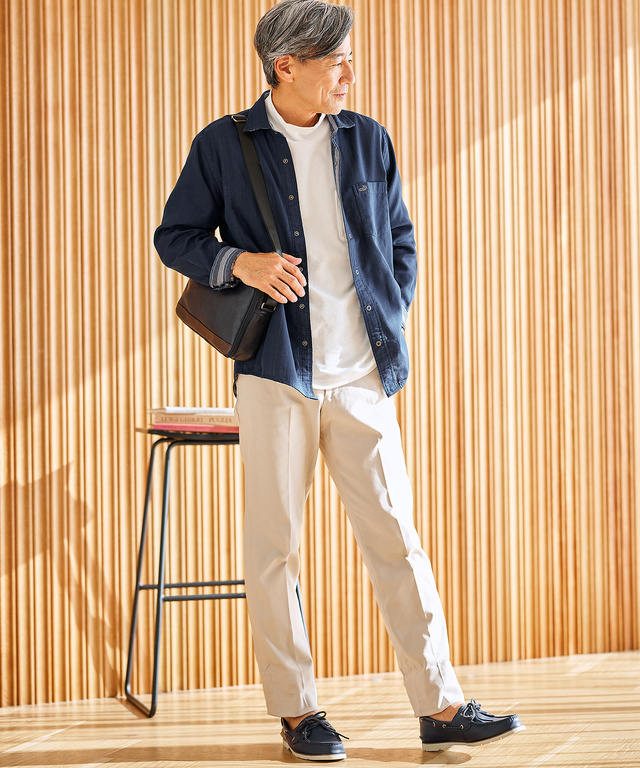 ピケ素材 アジャスター パンツ