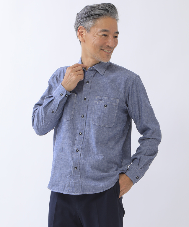 メンズ ダンガリー シャツ 一部店舗限定 通販 11 クロコダイル Crocodile 公式通販サイト