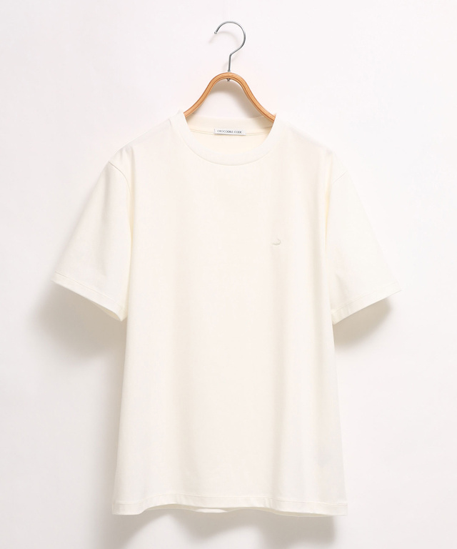 プレーティング天竺 クルーネック Tシャツ