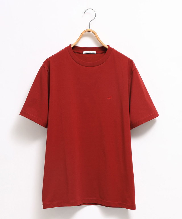プレーティング天竺 クルーネック Tシャツ